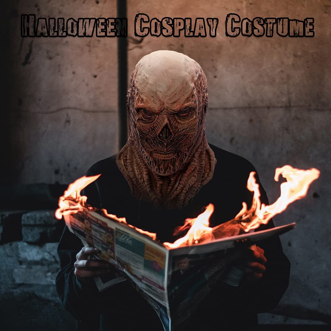 Vecna Mask Halloween Scary Mask Monster Evil Mask for Adults Horror Mask Halloween Party Cosplay Costume Latex Props