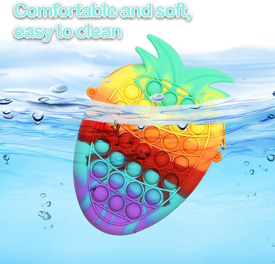 Pop Shoulder Bag Fidget Toys,Pop Fidget it Purse for Girls,Push Popper Purse for Girls Crossbody Bag Handbag Fidget Toys for Girls and Women