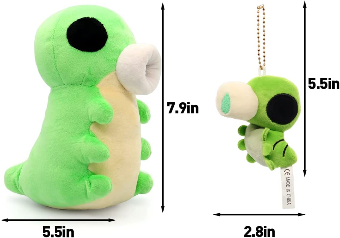 7.8 inch Grub Plushie Figure Toy Soft Stuffed with Small Game Character Backpack Keychian Pendant for Birthday Party Gift