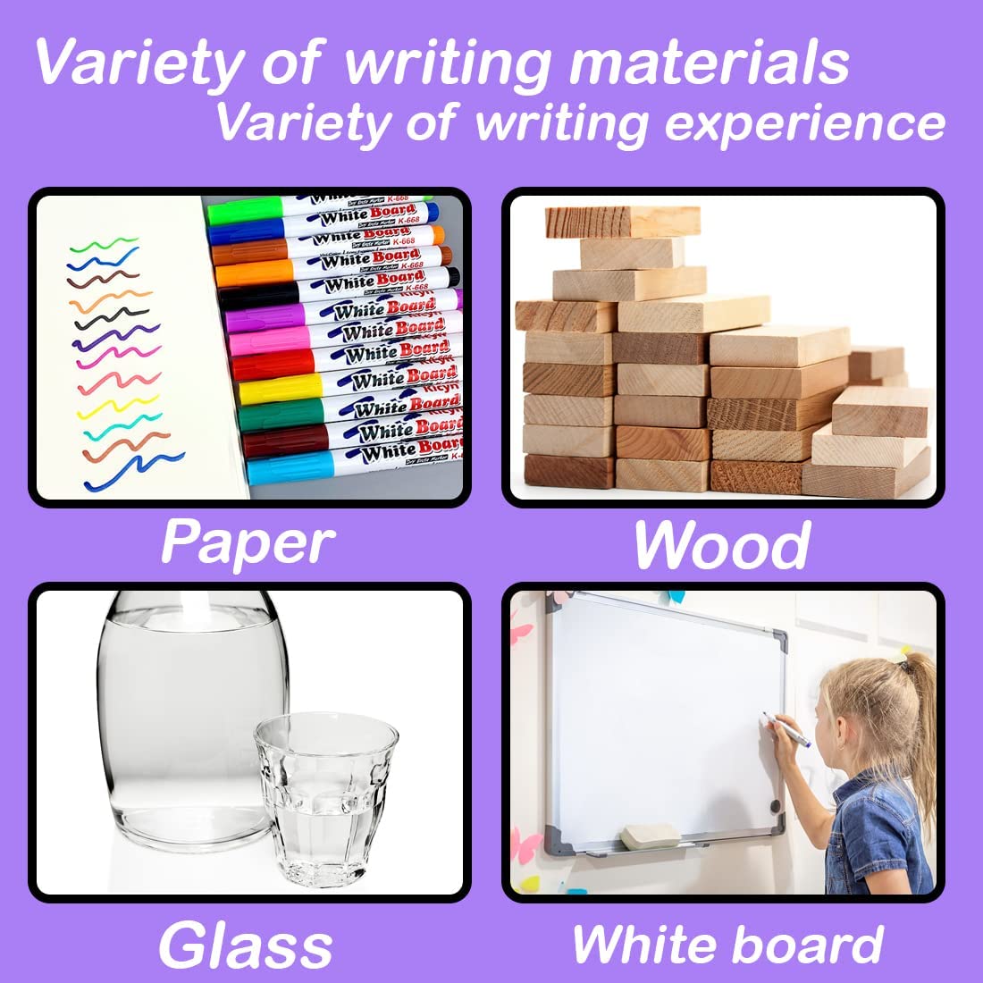 Magical Water Painting Pen, 12Pcs Magic Water Doodle Drawing Pens with Ceramic Spoon, Painting Floating Marker Pens, Magic Doodle Water Floating Pens for Kids Adults Teaching Drawing Gift