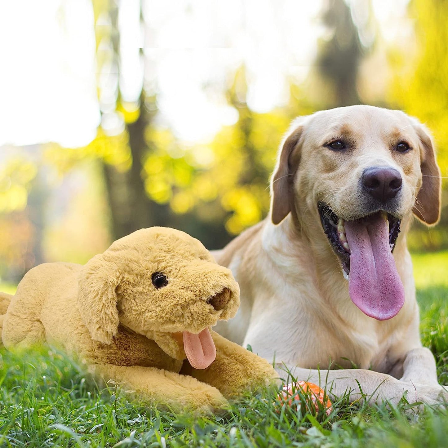 Dog Stuffed Animal Toy, 21'' Soft Dog Plush Pillow, Cute Labrador Plush Toys, Dog Plushies Doll Gift for Kids Girlfriend